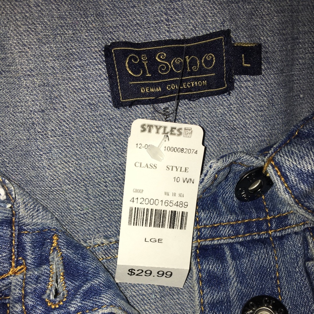 Cropped Jean Jacket (Styles for Less) - Picture 2 of 6